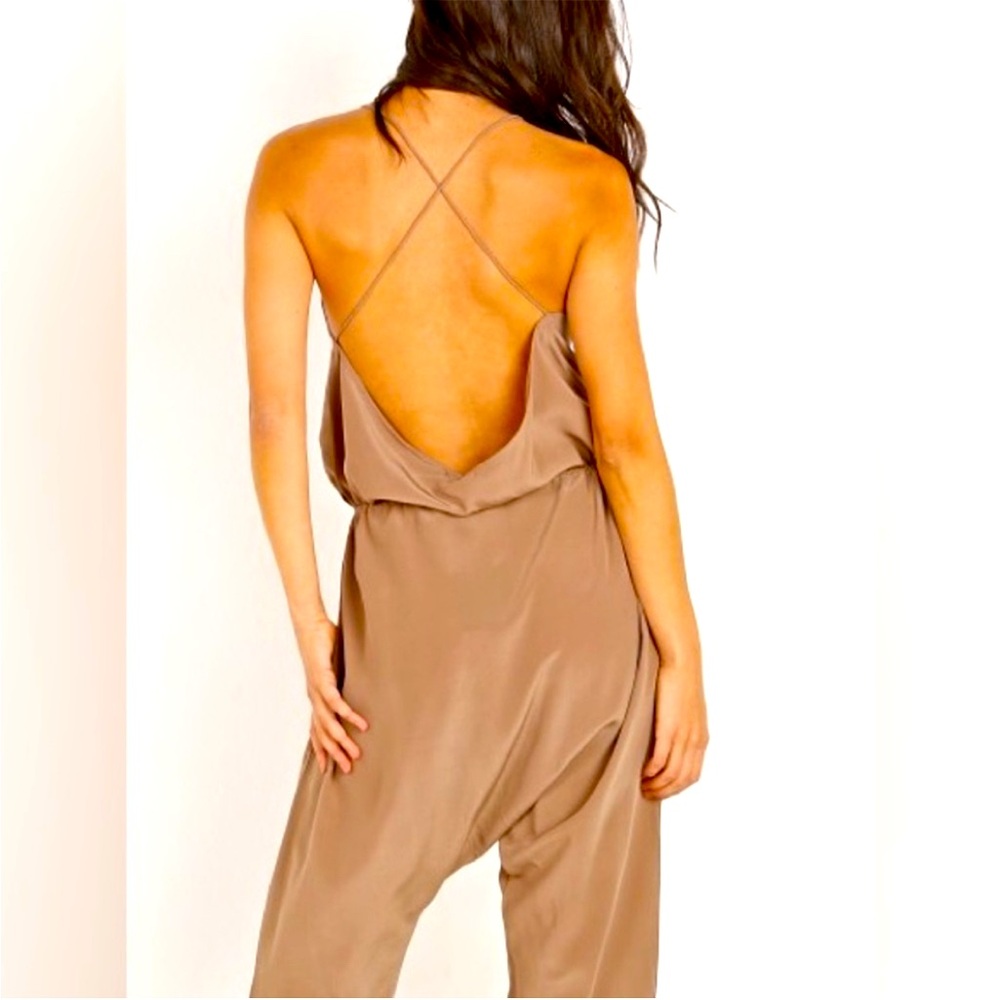 Acacia swim 100% silk jumpsuit in RARE tiger print.